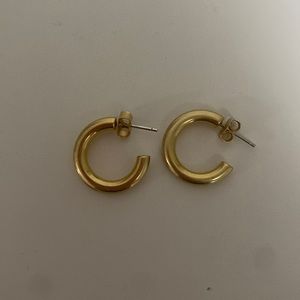 Madewell gold medium hoops